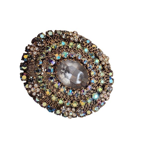 Vintage Rare Spectacular Dazzling Signed Austria Articulating Brooch (A1919) - Picture 5 of 8